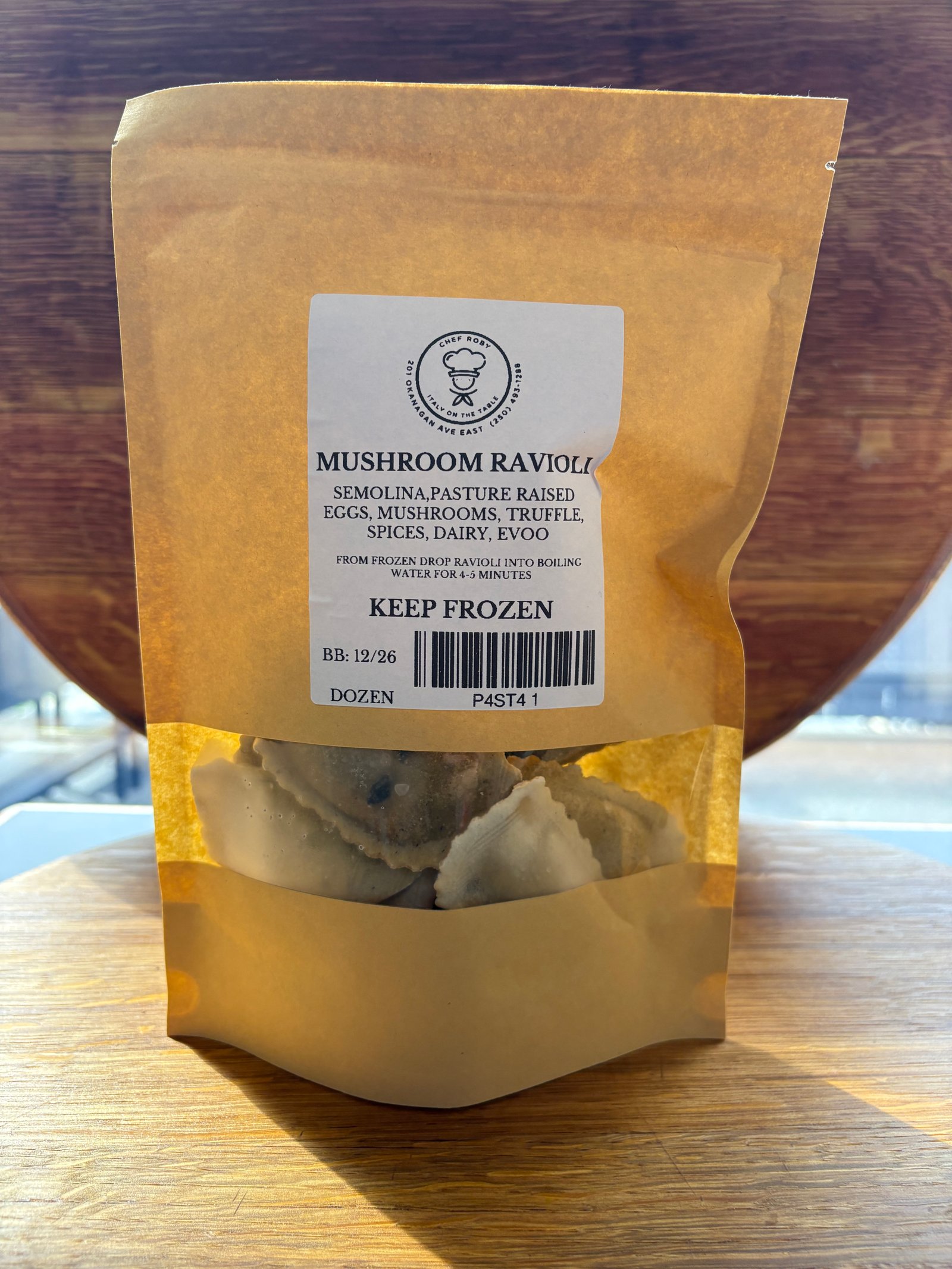 MUSHROOM RAVIOLI