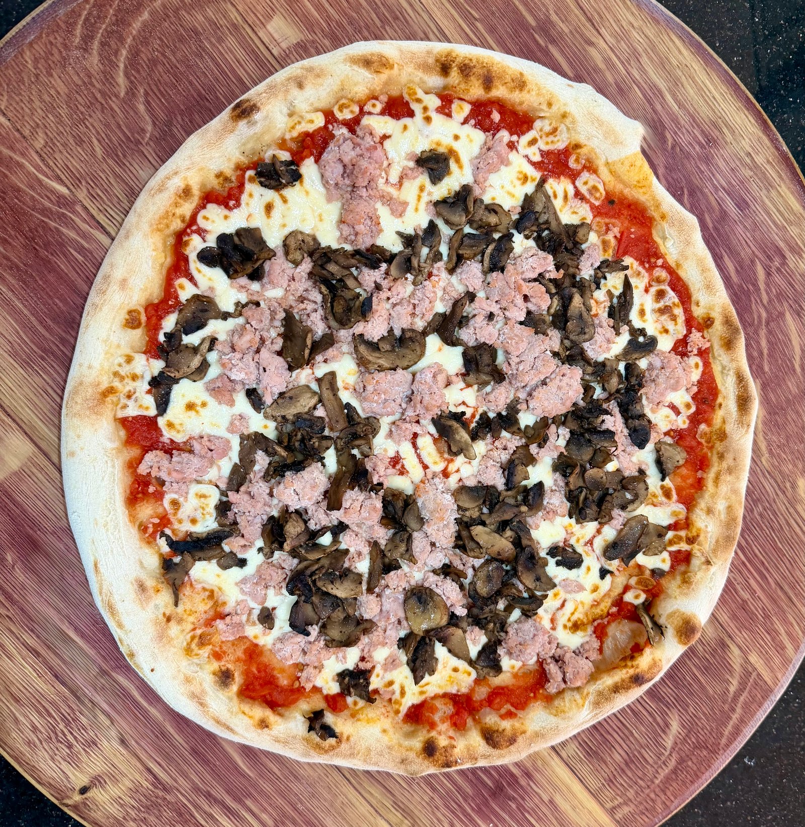 SAUSAGE & MUSHROOMS