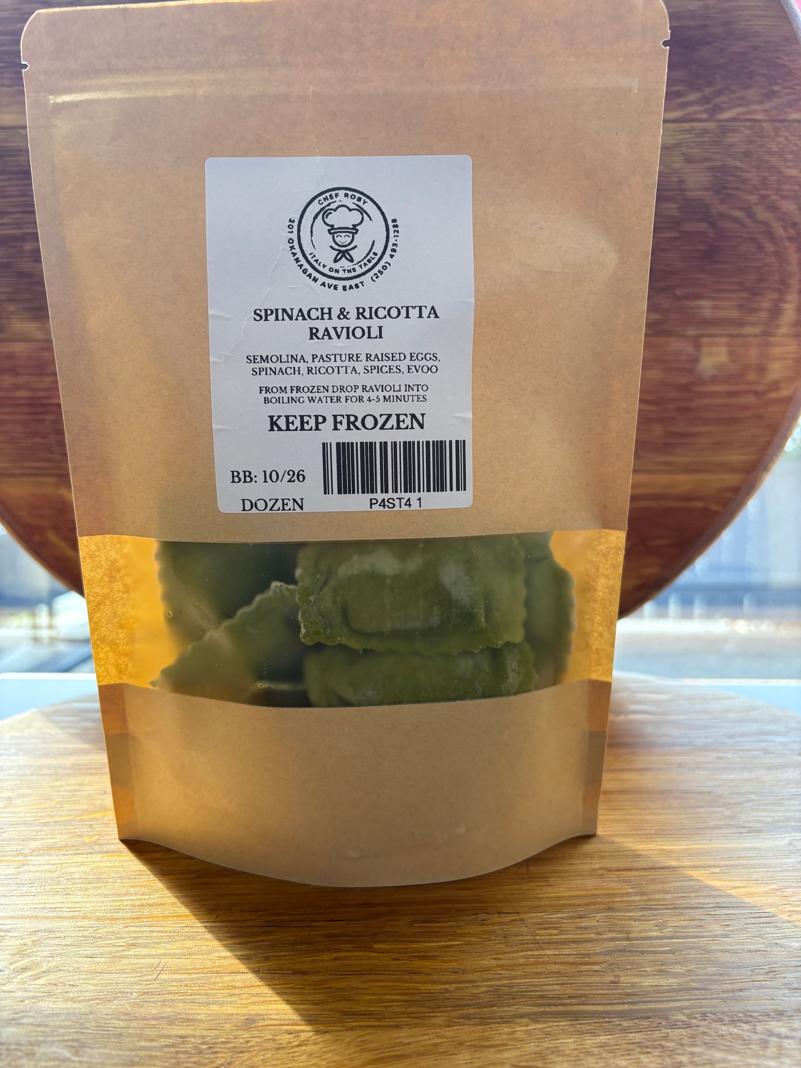SPINACH & RICOTTA RAVIOLI
